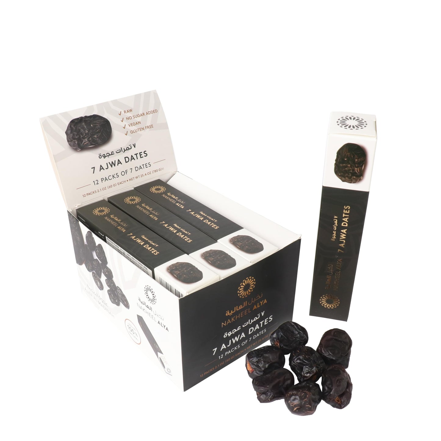تمر عجوة للسفر - 7 قطع × 12