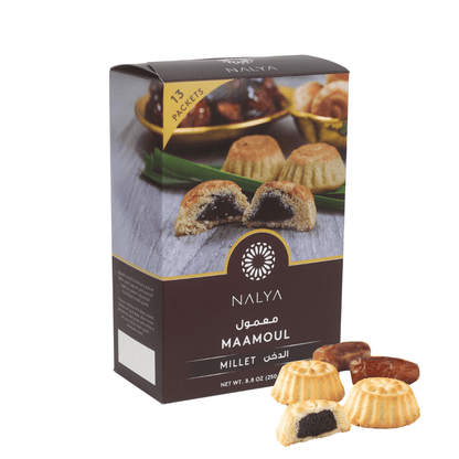 Dadel Koekjes Gerst - Gezond Dadelvulling | 250g in luxe verpakking met zichtbare koekjes en zachte vulling, ideaal als gezonde snack bij koffie.